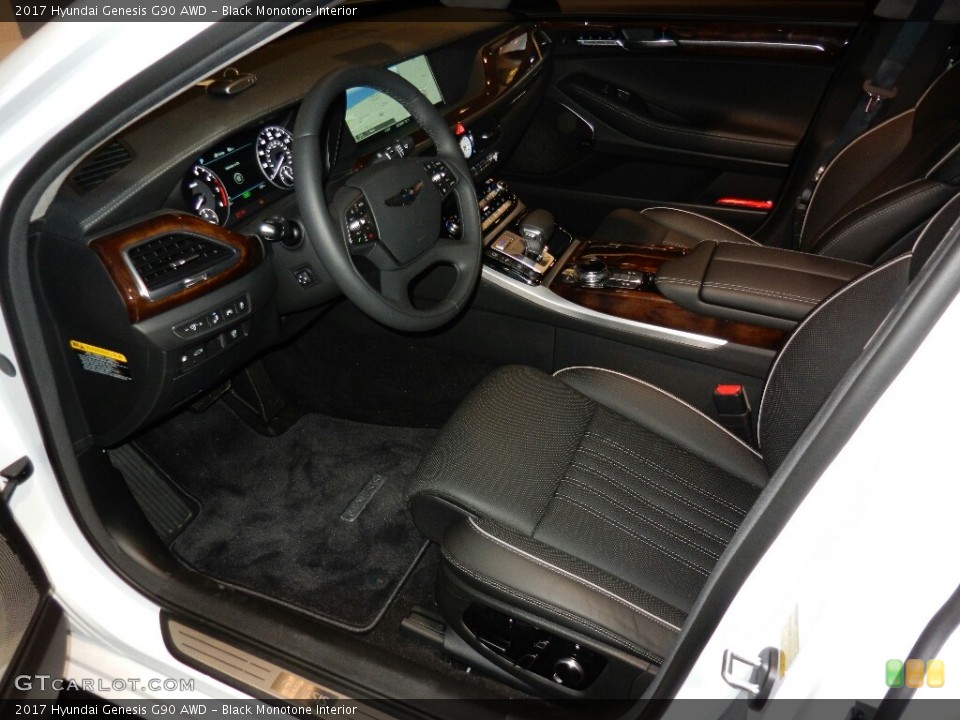 Black Monotone Interior Prime Interior for the 2017 Hyundai Genesis G90 AWD #118085595