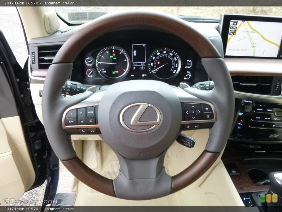 Parchment Interior Steering Wheel for the 2017 Lexus LX 570 #118085685