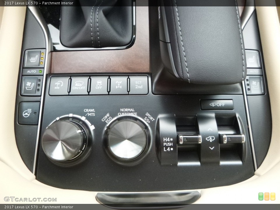 Parchment Interior Controls for the 2017 Lexus LX 570 #118085718