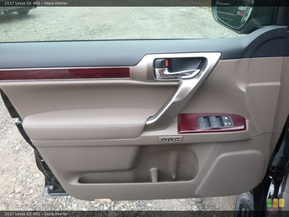 Sepia Interior Door Panel for the 2017 Lexus GX 460 #118088742