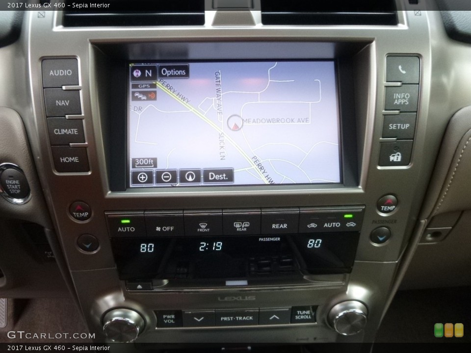 Sepia Interior Navigation for the 2017 Lexus GX 460 #118088799