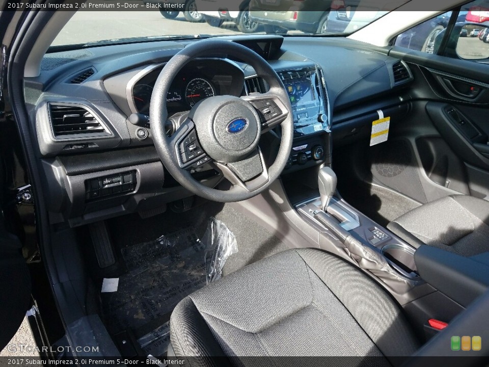 Black Interior Front Seat for the 2017 Subaru Impreza 2.0i Premium 5-Door #118104072