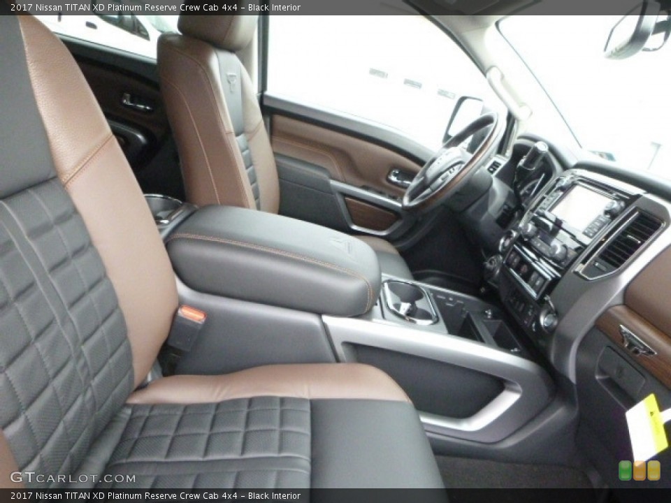 Black Interior Front Seat for the 2017 Nissan TITAN XD Platinum Reserve Crew Cab 4x4 #118105368