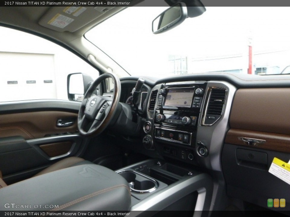 Black Interior Dashboard for the 2017 Nissan TITAN XD Platinum Reserve Crew Cab 4x4 #118105386