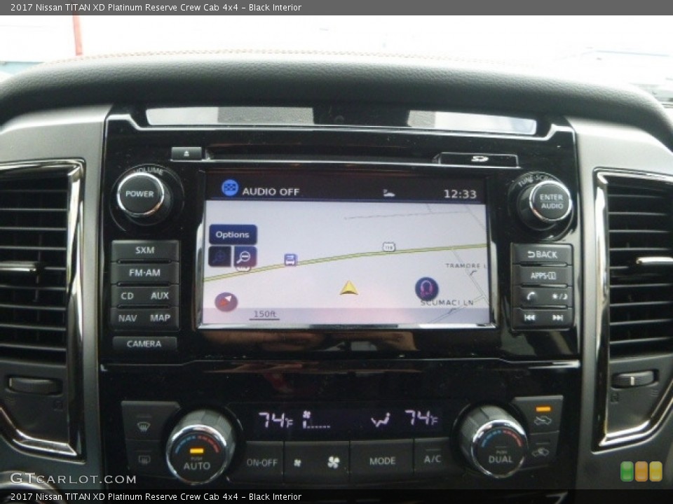 Black Interior Navigation for the 2017 Nissan TITAN XD Platinum Reserve Crew Cab 4x4 #118105629