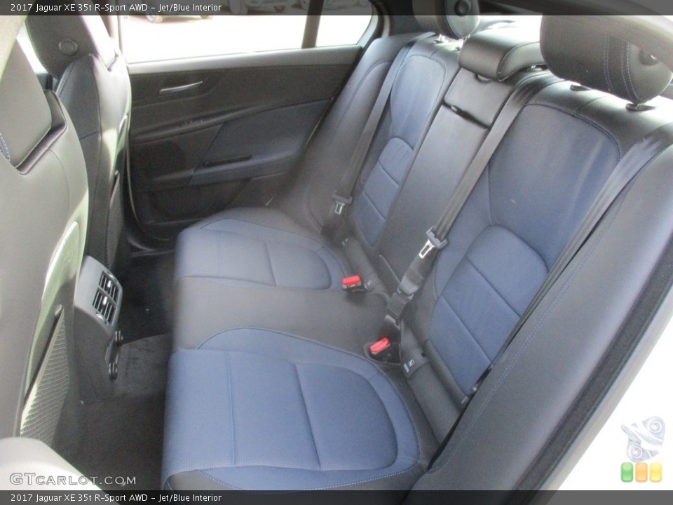 Jet/Blue Interior Rear Seat for the 2017 Jaguar XE 35t R-Sport AWD #118105872
