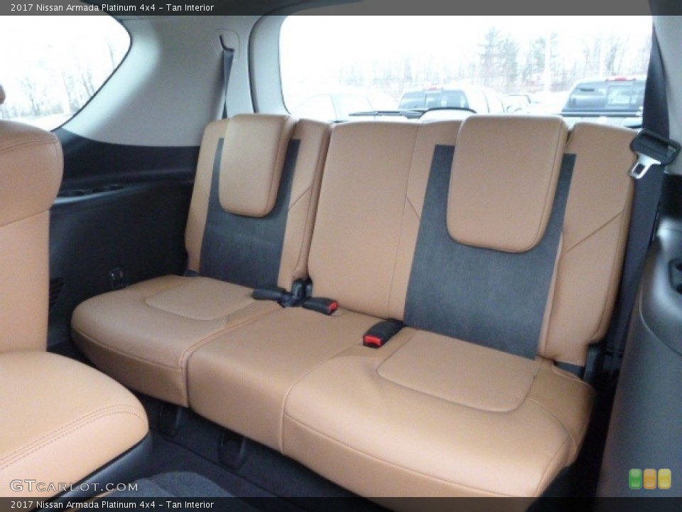 Tan Interior Rear Seat for the 2017 Nissan Armada Platinum 4x4 #118106721