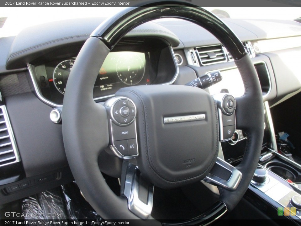 Ebony/Ebony Interior Steering Wheel for the 2017 Land Rover Range Rover Supercharged #118108653