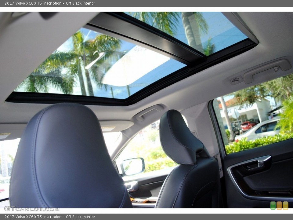 Off Black Interior Sunroof for the 2017 Volvo XC60 T5 Inscription #118111506