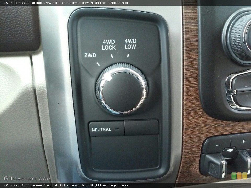 Canyon Brown/Light Frost Beige Interior Controls for the 2017 Ram 3500 Laramie Crew Cab 4x4 #118111680