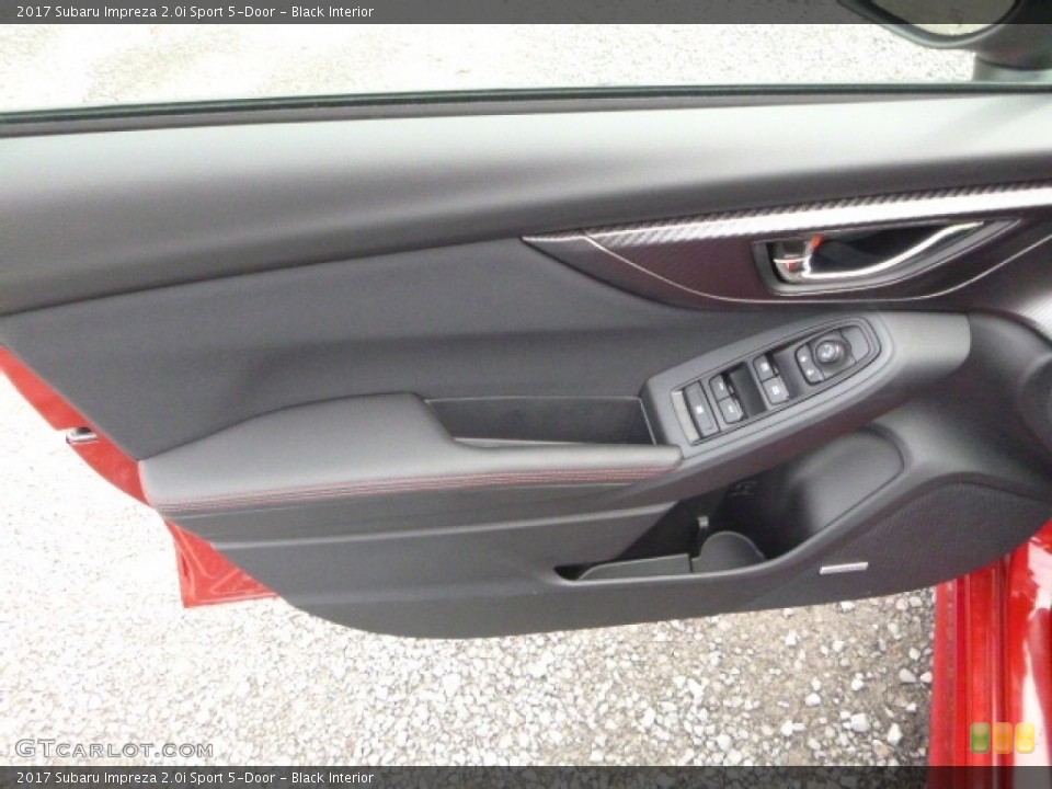Black Interior Door Panel for the 2017 Subaru Impreza 2.0i Sport 5-Door #118111812