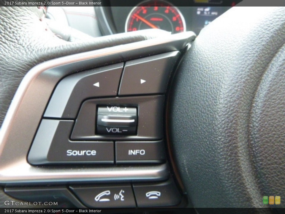 Black Interior Controls for the 2017 Subaru Impreza 2.0i Sport 5-Door #118111977