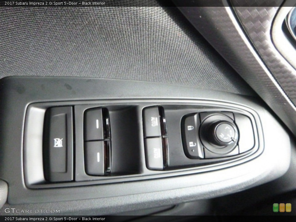 Black Interior Controls for the 2017 Subaru Impreza 2.0i Sport 5-Door #118112019