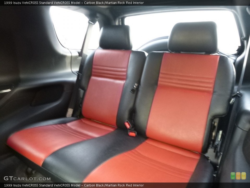 Carbon Black/Martian Rock Red Interior Rear Seat for the 1999 Isuzu VehiCROSS  #118119486