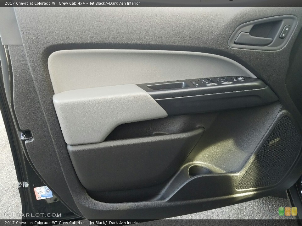 Jet Black/­Dark Ash Interior Door Panel for the 2017 Chevrolet Colorado WT Crew Cab 4x4 #118122555