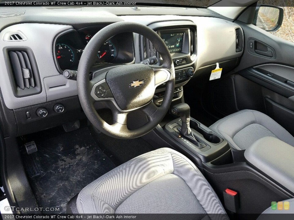 Jet Black/­Dark Ash Interior Photo for the 2017 Chevrolet Colorado WT Crew Cab 4x4 #118122612