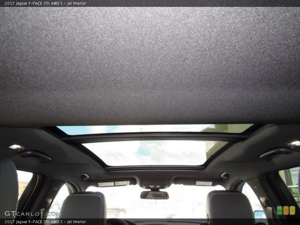 Jet Interior Sunroof for the 2017 Jaguar F-PACE 35t AWD S #118124619