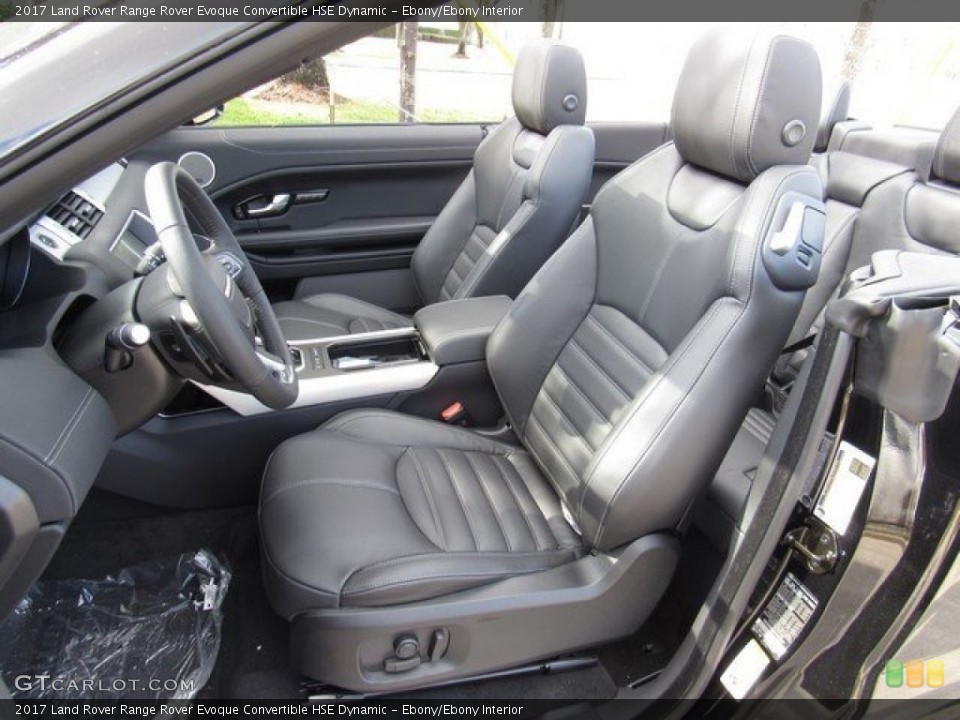 Ebony/Ebony Interior Photo for the 2017 Land Rover Range Rover Evoque Convertible HSE Dynamic #118125815
