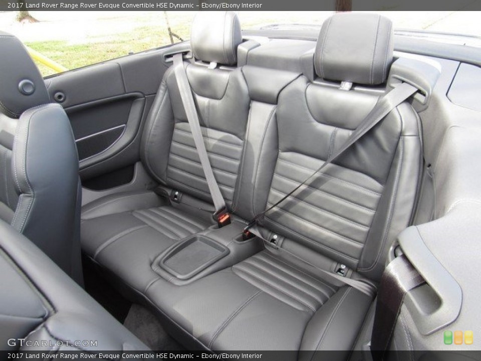 Ebony/Ebony Interior Rear Seat for the 2017 Land Rover Range Rover Evoque Convertible HSE Dynamic #118125857