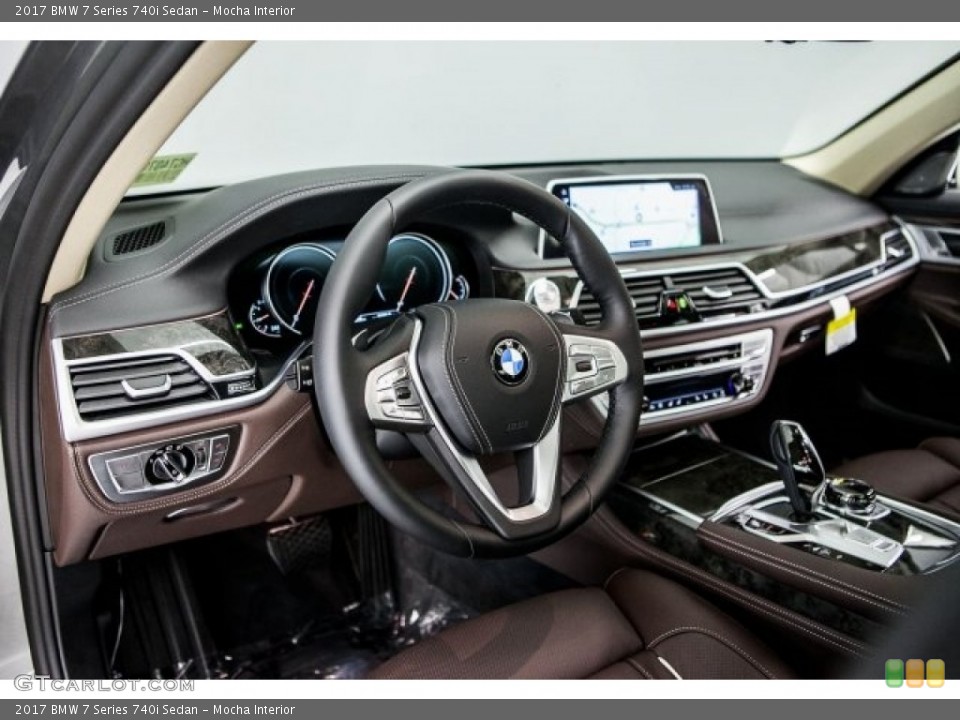 Mocha Interior Dashboard for the 2017 BMW 7 Series 740i Sedan #118127498