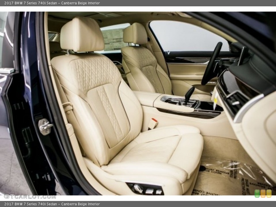 Canberra Beige Interior Photo for the 2017 BMW 7 Series 740i Sedan #118127675