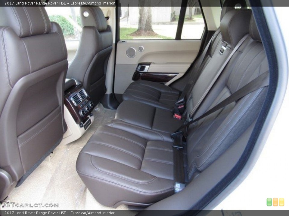 Espresso/Almond Interior Rear Seat for the 2017 Land Rover Range Rover HSE #118130306