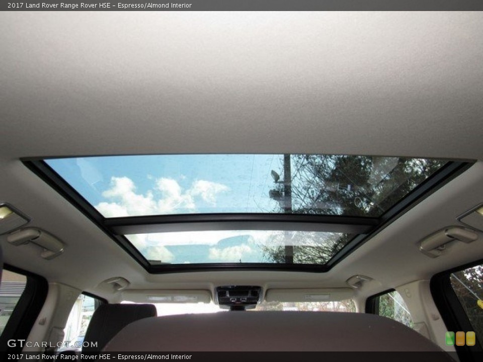 Espresso/Almond Interior Sunroof for the 2017 Land Rover Range Rover HSE #118130519