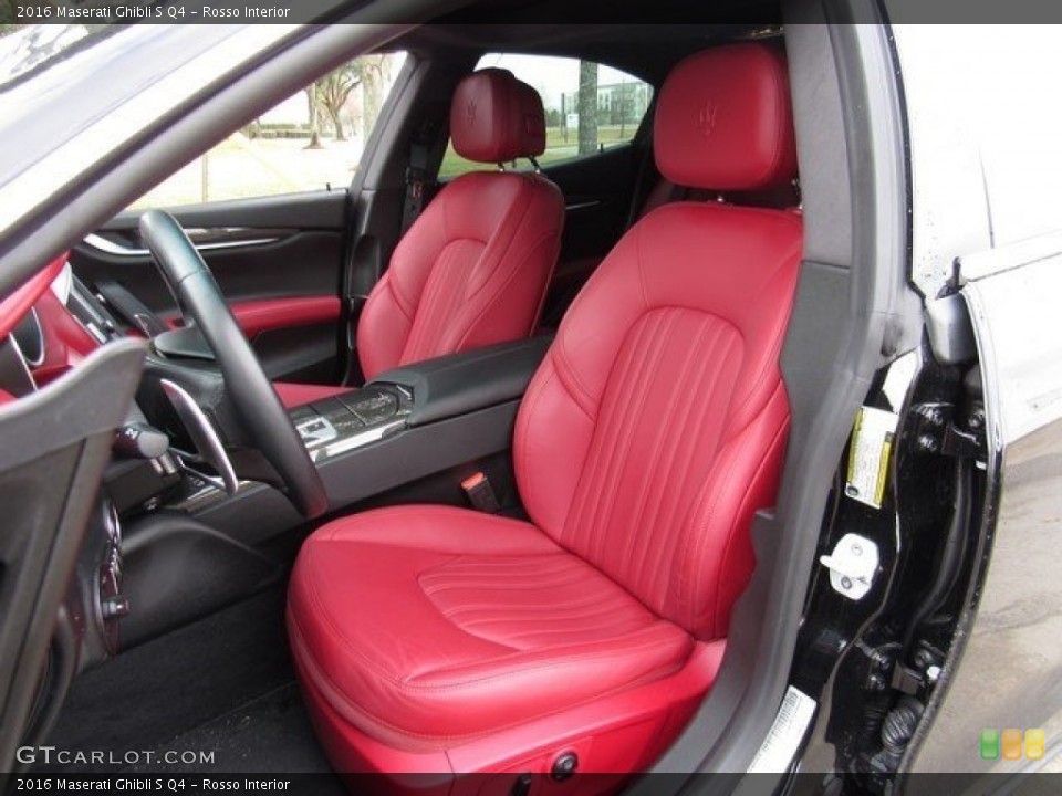 Rosso Interior Front Seat for the 2016 Maserati Ghibli S Q4 #118132433