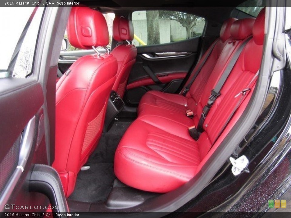 Rosso Interior Rear Seat for the 2016 Maserati Ghibli S Q4 #118132439