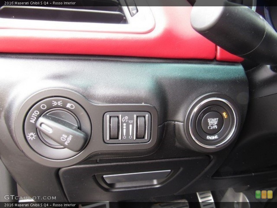 Rosso Interior Controls for the 2016 Maserati Ghibli S Q4 #118132502