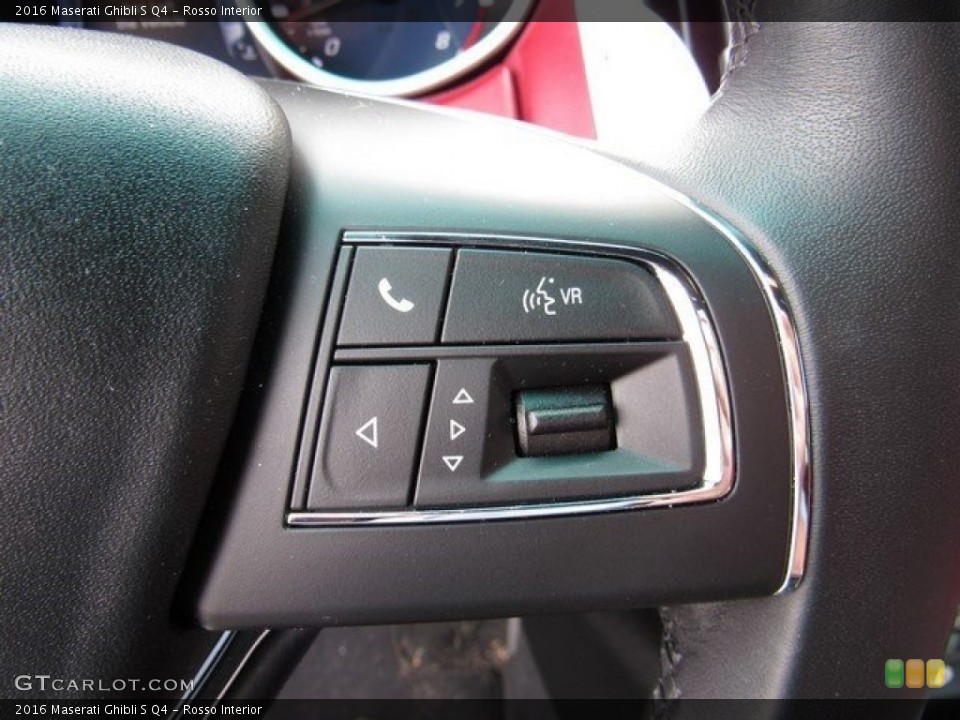 Rosso Interior Controls for the 2016 Maserati Ghibli S Q4 #118132508