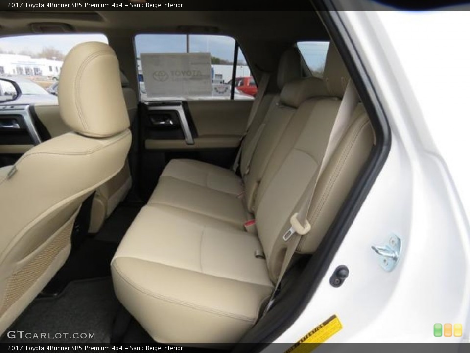 Sand Beige Interior Rear Seat for the 2017 Toyota 4Runner SR5 Premium 4x4 #118133850