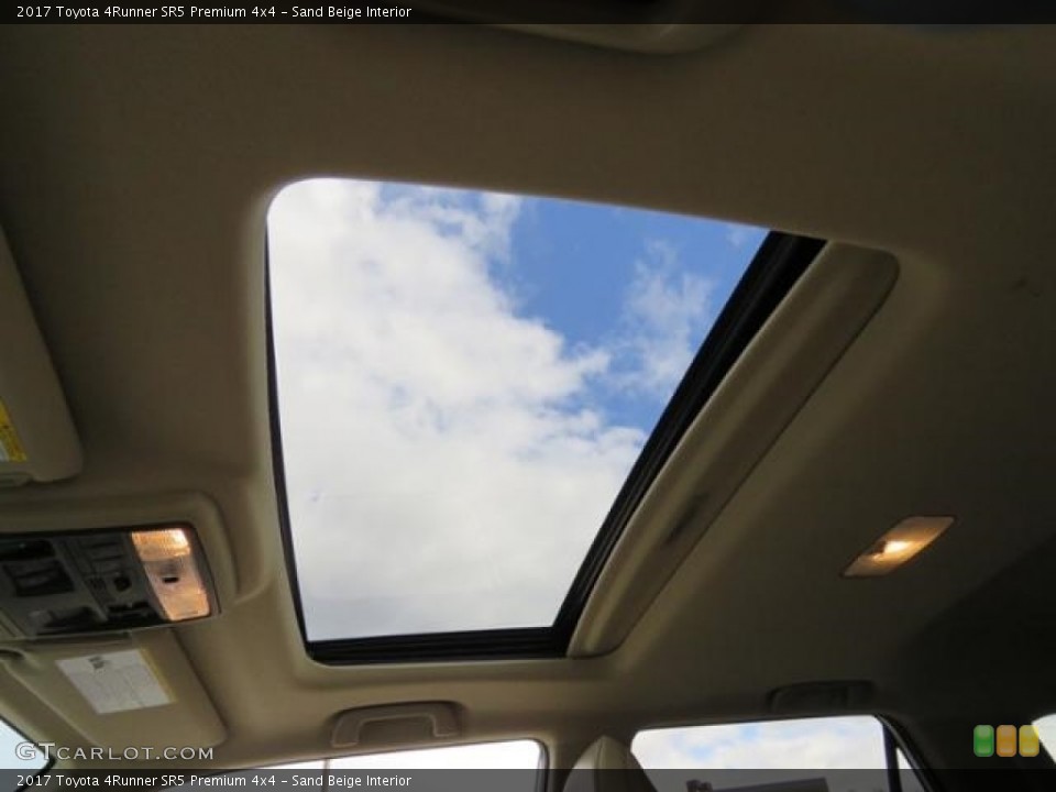 Sand Beige Interior Sunroof for the 2017 Toyota 4Runner SR5 Premium 4x4 #118133937