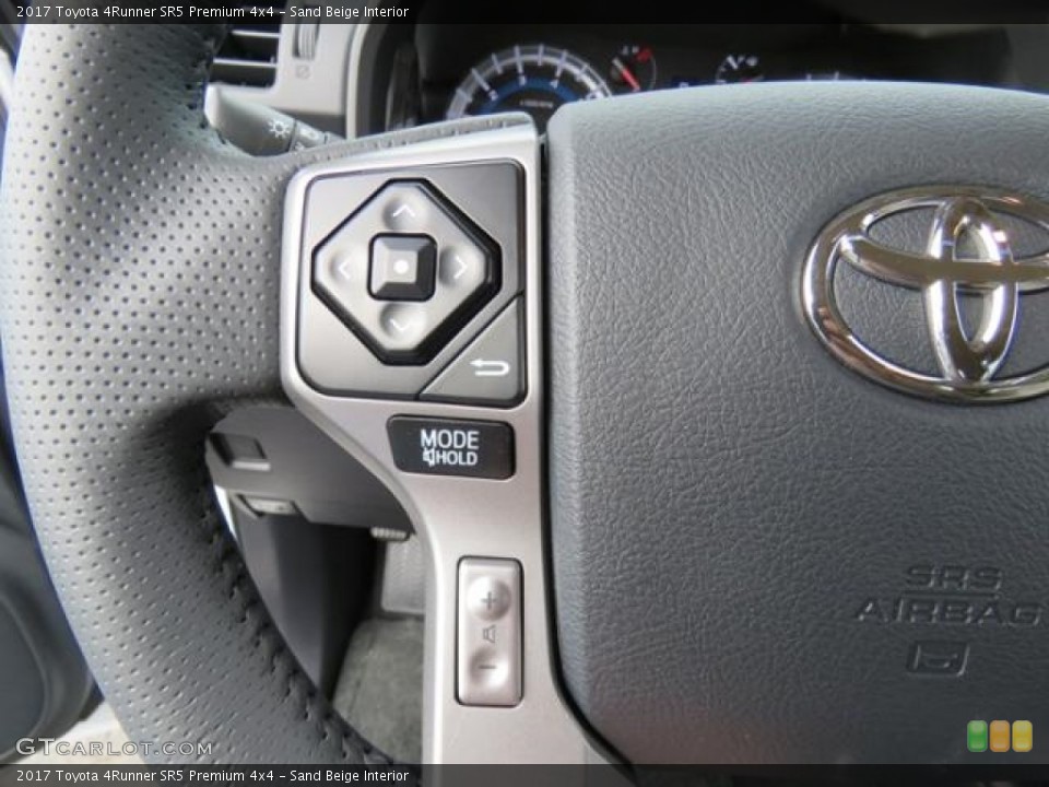 Sand Beige Interior Controls for the 2017 Toyota 4Runner SR5 Premium 4x4 #118133979