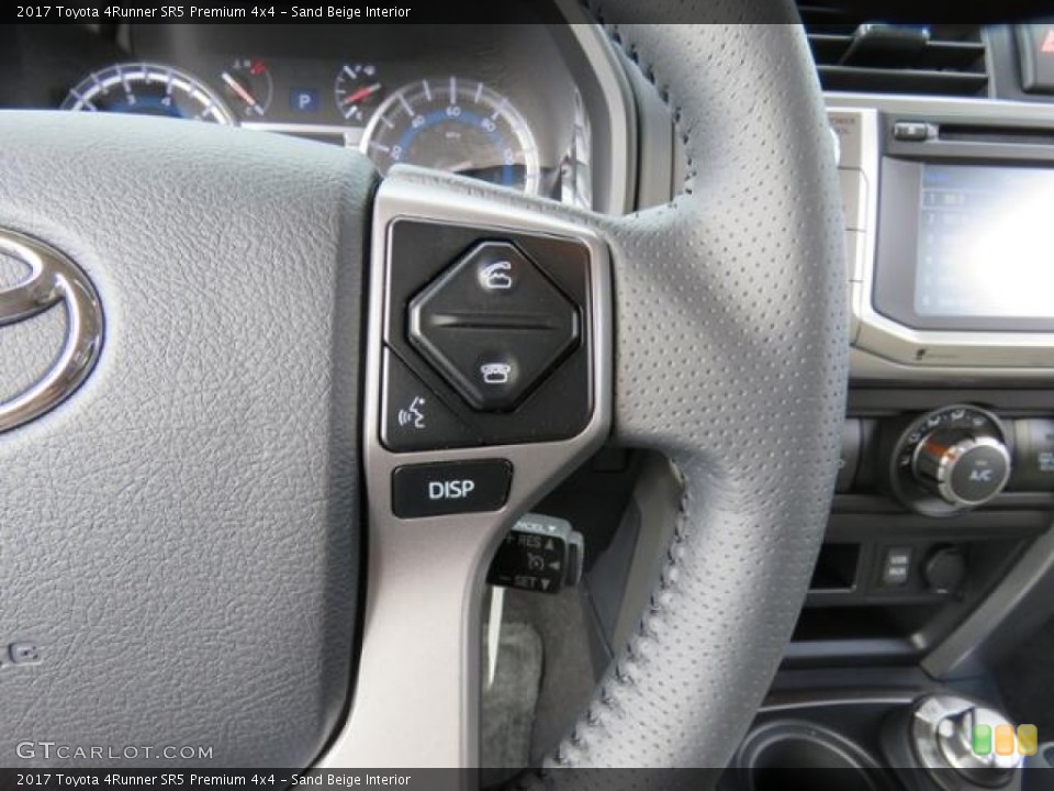 Sand Beige Interior Controls for the 2017 Toyota 4Runner SR5 Premium 4x4 #118133997