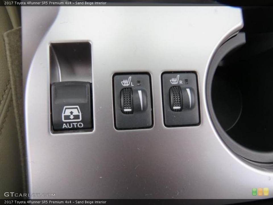 Sand Beige Interior Controls for the 2017 Toyota 4Runner SR5 Premium 4x4 #118134120