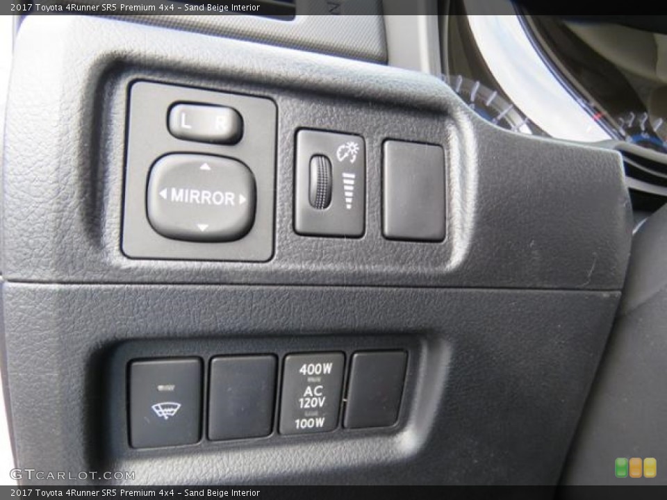 Sand Beige Interior Controls for the 2017 Toyota 4Runner SR5 Premium 4x4 #118134162