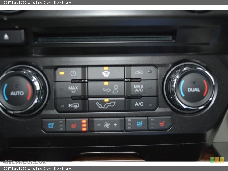 Black Interior Controls for the 2017 Ford F150 Lariat SuperCrew #118136553