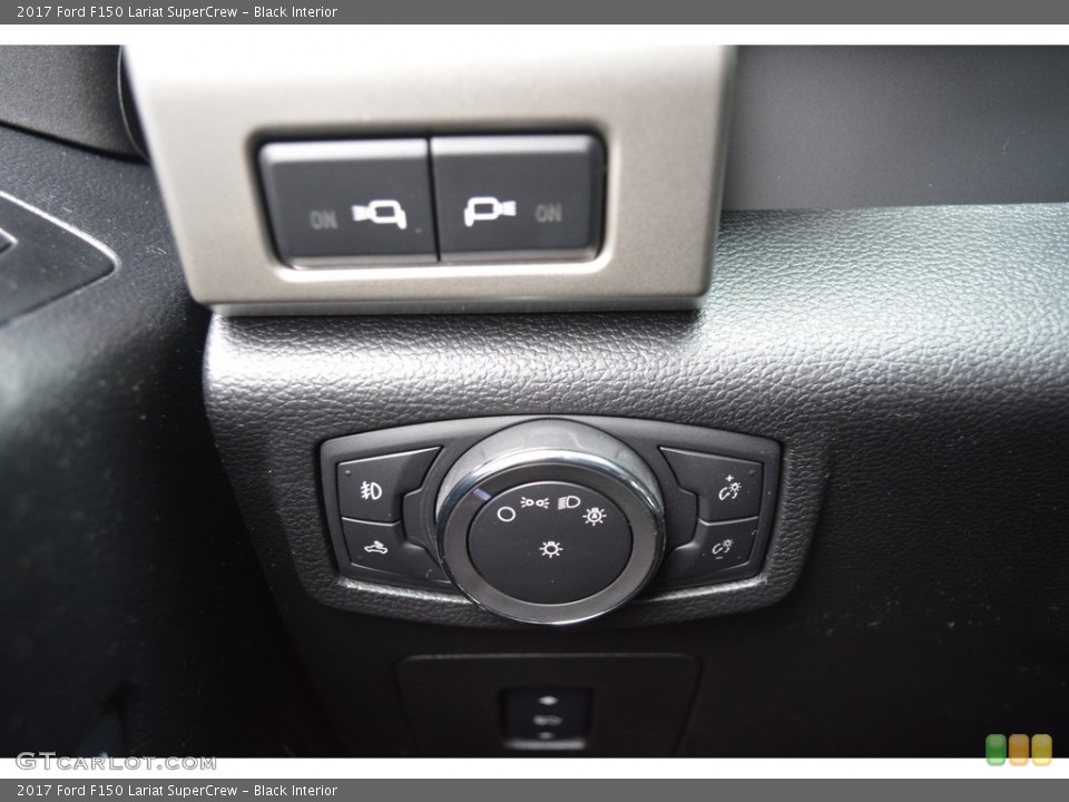Black Interior Controls for the 2017 Ford F150 Lariat SuperCrew #118136763