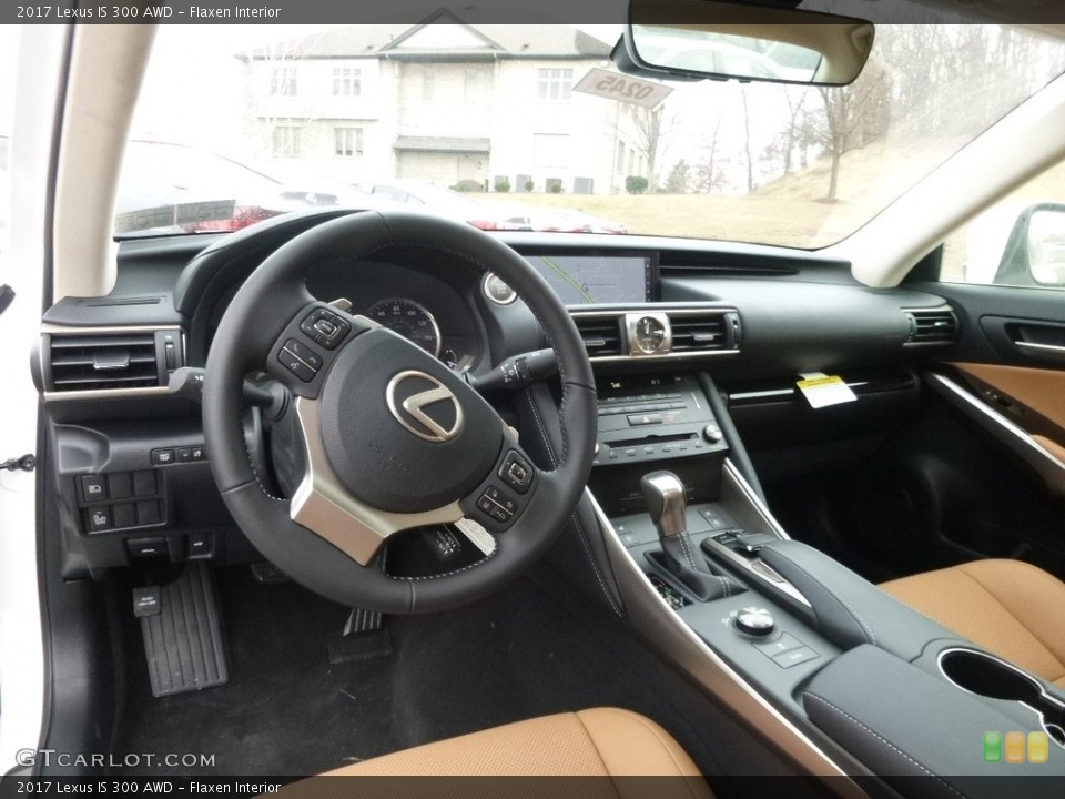 Flaxen Interior Photo for the 2017 Lexus IS 300 AWD #118138848