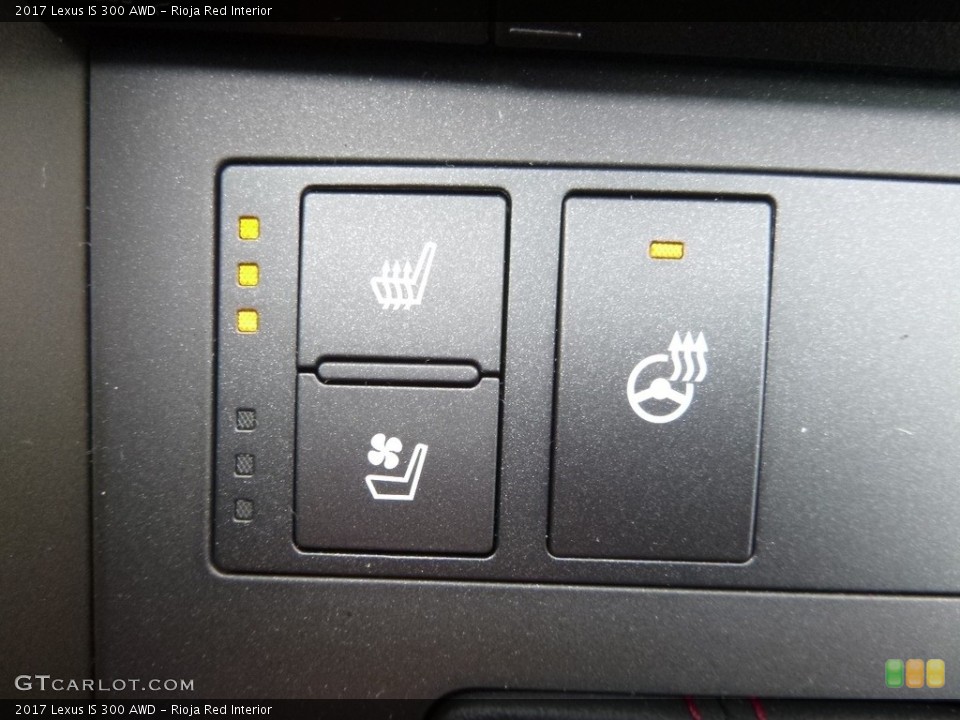 Rioja Red Interior Controls for the 2017 Lexus IS 300 AWD #118140021
