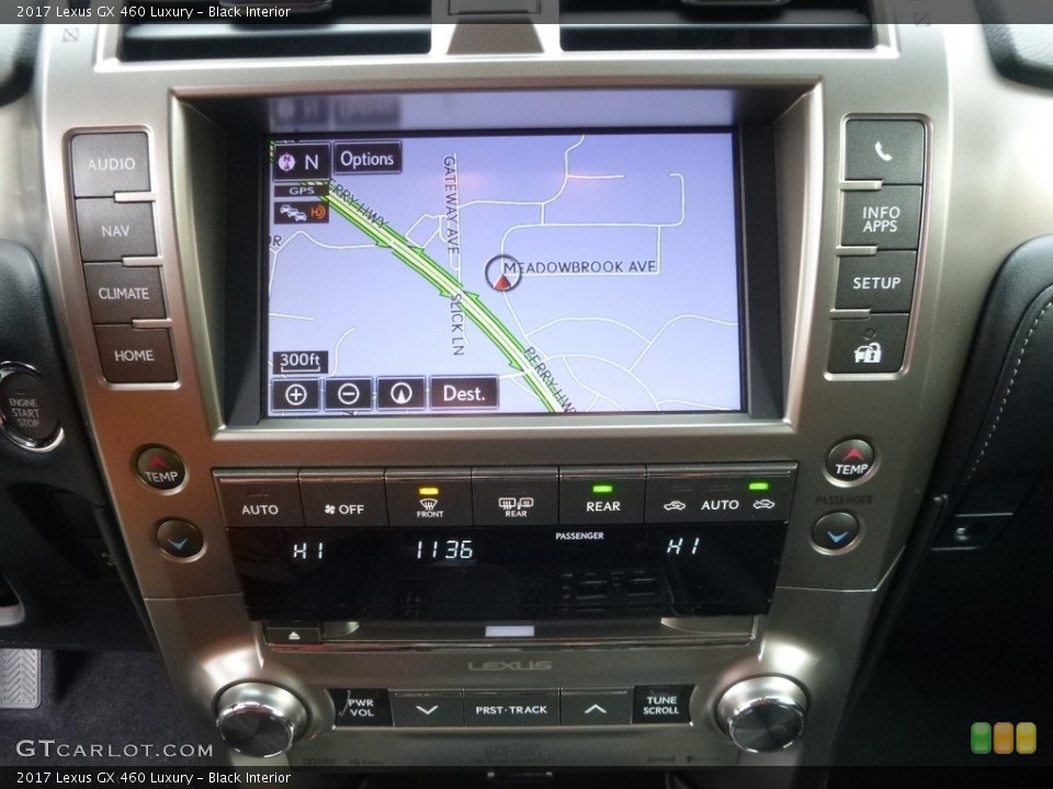 Black Interior Navigation for the 2017 Lexus GX 460 Luxury #118141068