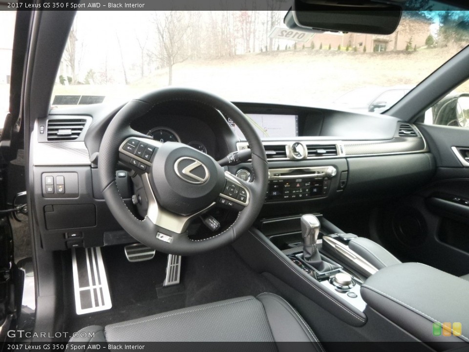Black Interior Photo for the 2017 Lexus GS 350 F Sport AWD #118143477