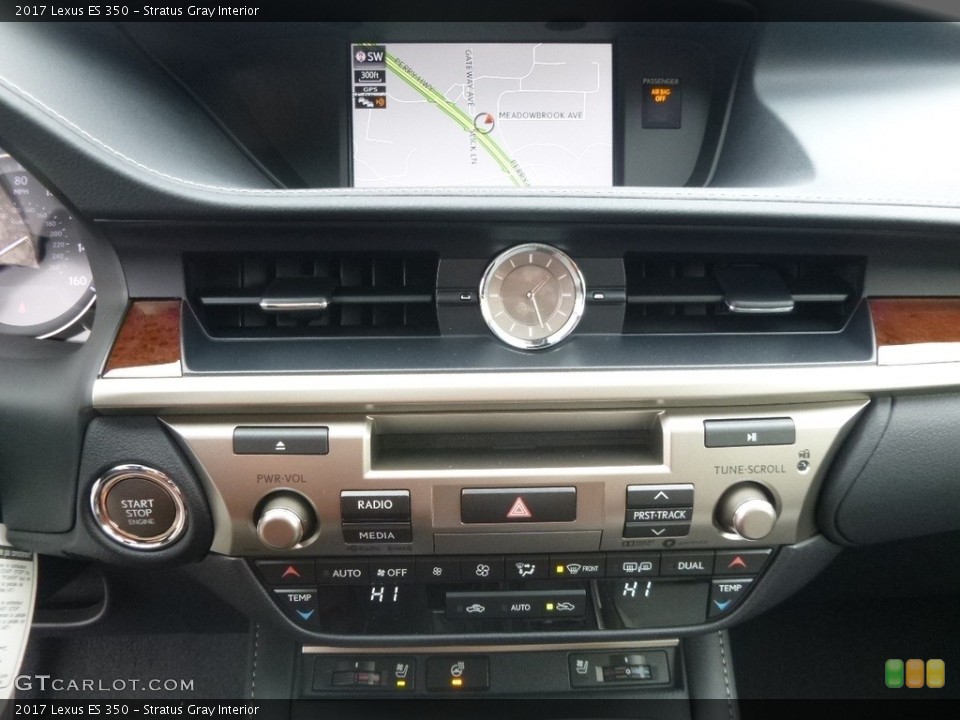Stratus Gray Interior Controls for the 2017 Lexus ES 350 #118145517