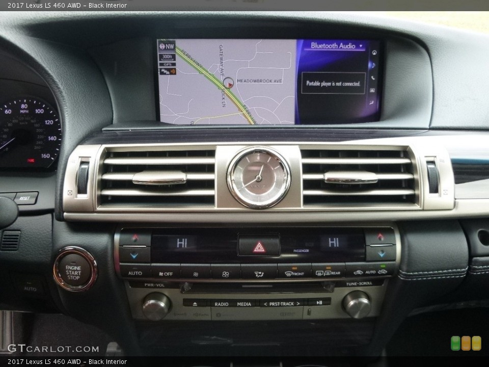 Black Interior Navigation for the 2017 Lexus LS 460 AWD #118147017
