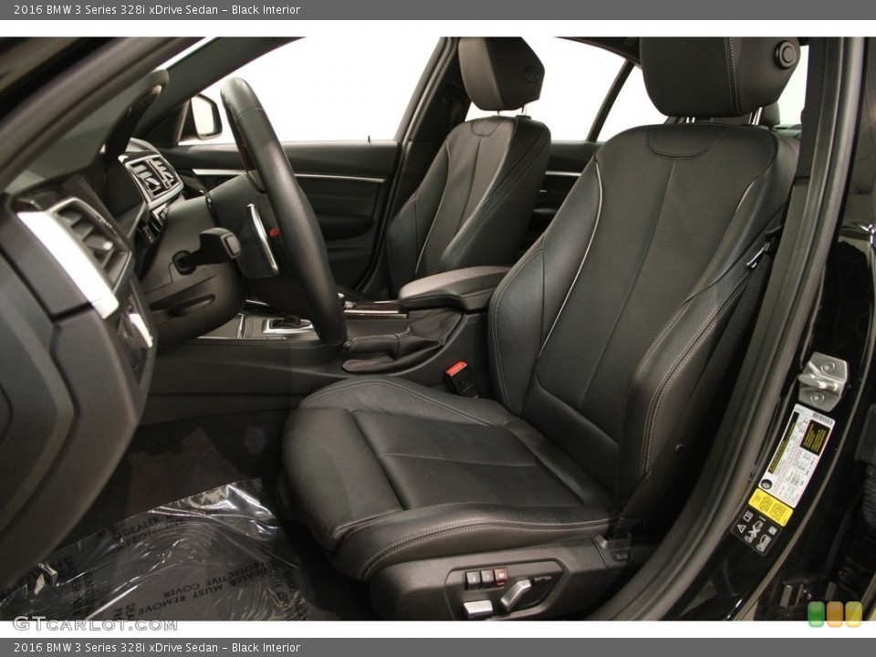 Black Interior Front Seat for the 2016 BMW 3 Series 328i xDrive Sedan #118153209