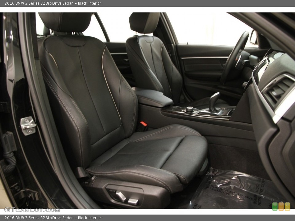 Black Interior Front Seat for the 2016 BMW 3 Series 328i xDrive Sedan #118153401