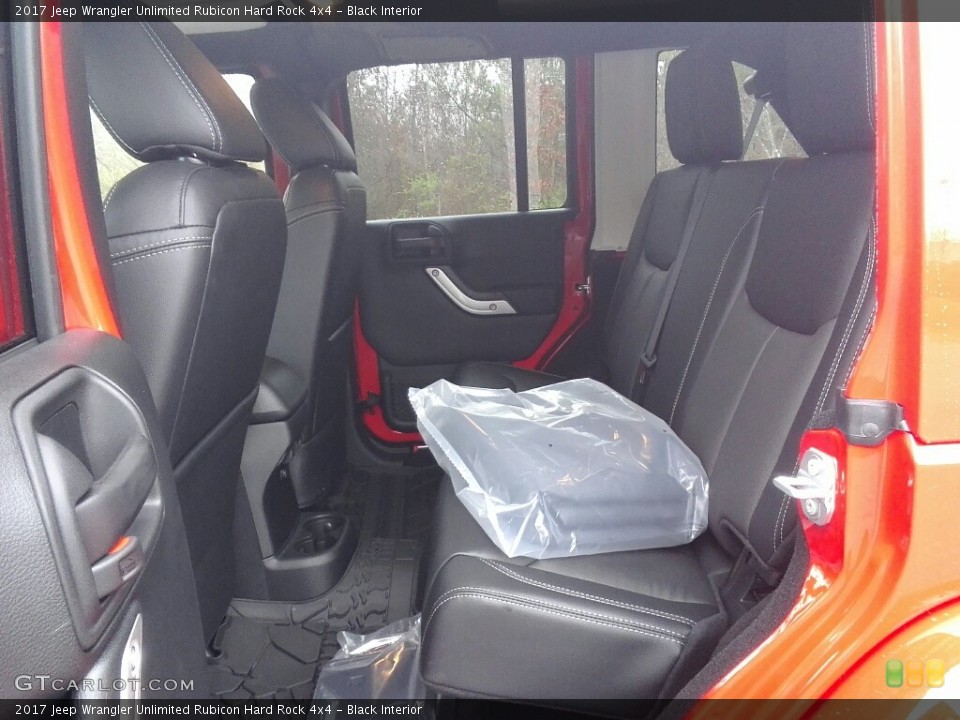Black Interior Rear Seat for the 2017 Jeep Wrangler Unlimited Rubicon Hard Rock 4x4 #118156188