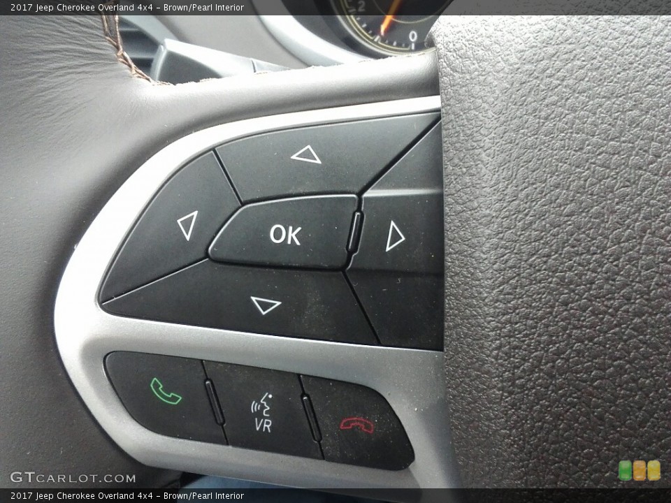 Brown/Pearl Interior Controls for the 2017 Jeep Cherokee Overland 4x4 #118156278
