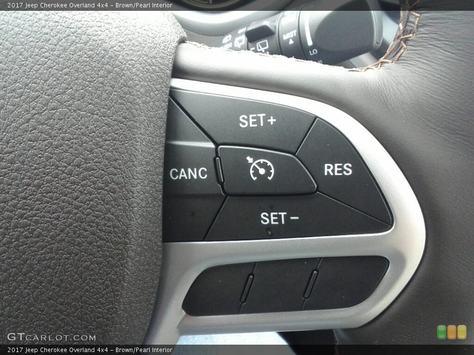 Brown/Pearl Interior Controls for the 2017 Jeep Cherokee Overland 4x4 #118156281